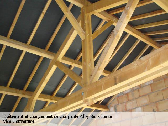 Traitement et changement de charpente  alby-sur-cheran-74540 Vise Couverture